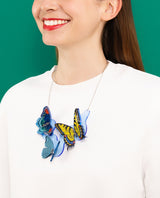 Kaleidoscope Butterfly Trio Necklace