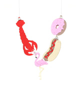 Kitschy Christmas Ornaments Necklace