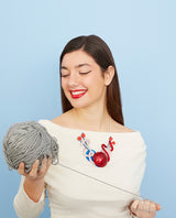 Knitting by the Fire Necklace