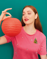 Konnichiwa, Japanese Christmas Tree! Brooch