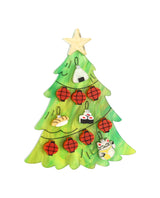 Konnichiwa, Japanese Christmas Tree! Brooch
