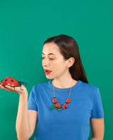 Ladybird Cluster Vine Necklace