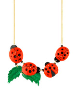 Ladybird Cluster Vine Necklace
