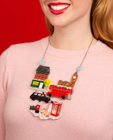 London Lights and Snowy Nights Statement Necklace