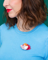 Lotus on the Water Brooch