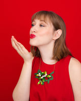Love under the mistletoe necklace
