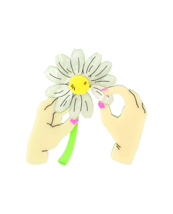 Loves Me…Loves Me Not Brooch
