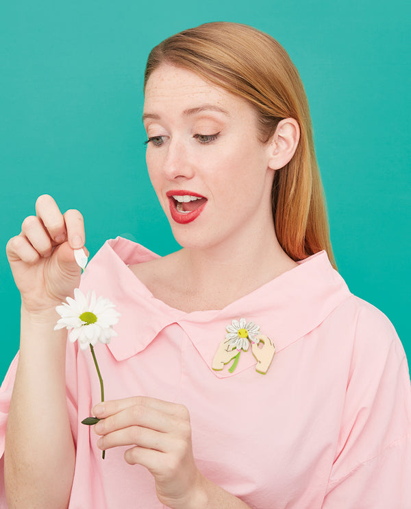 Loves Me…Loves Me Not Brooch