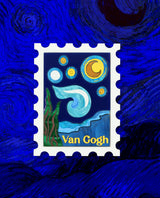 Magical Starry Night Stamp Brooch