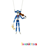 Mariachi Calavera Skeleton Necklace -Interactive-
