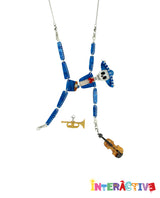Mariachi Calavera Skeleton Necklace -Interactive-