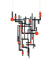 Meisen Geometric Kimono Pattern Statement Necklace