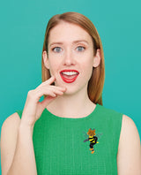 Meow! It’s Bee Cat Mavis! Brooch