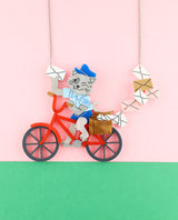 Merlin the Mail Kitty Necklace