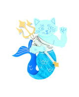 Mighty God of the Seas Pawseidon Brooch