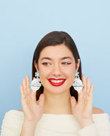 Momma Polar Bear Loves Her Cub Earrings