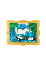 Monet Lilies Framed Brooch