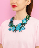 Morning Glory Climbing Statement Necklace