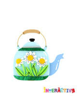 Mouse House in the Teapot Brooch -Interactive-