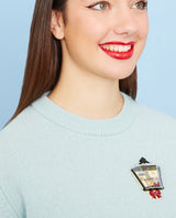 Mousey Lantern Home Brooch