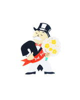 Mr. Monopoly At The Beauty Contest Brooch