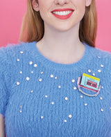 Music on the Go! Cassette Player Brooch -Interactive-