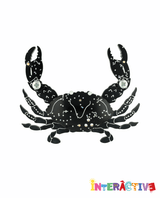 Mystic Moon Crab Brooch -Interactive-