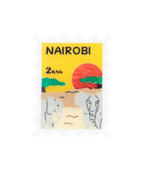 Nairobi Wildlife Stamp Brooch