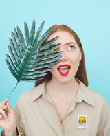 Nairobi Wildlife Stamp Brooch