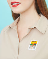 Nairobi Wildlife Stamp Brooch