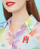 New York Empire State Stamp Brooch