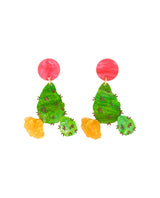 Nopal Cactus in Bloom Earrings