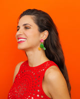 Nopal Cactus in Bloom Earrings