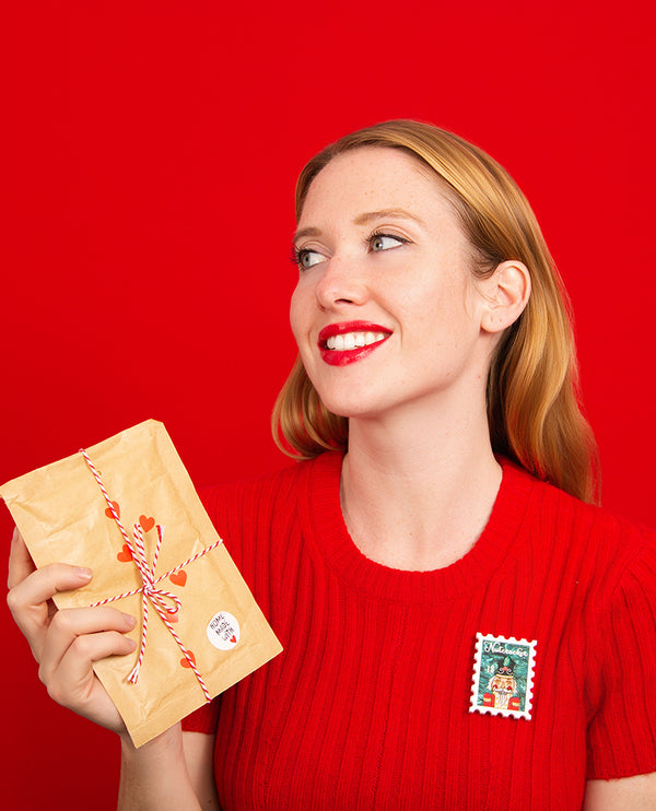 Nutcracker Stamp Brooch