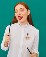 Nutcracker and His Little Drum Brooch -Interactive-