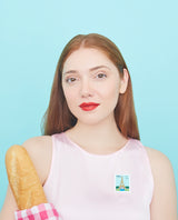 Oh La La Paris Stamp Brooch