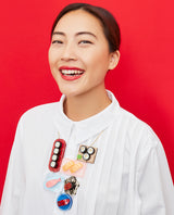 Oishii Sushi Dishes Statement Necklace