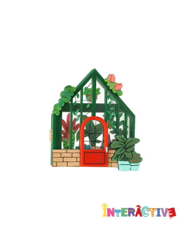 Open My Greenhouse Brooch -Interactive-