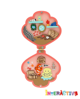 Open To See My Fish House! -Interactive- brooch