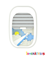 Open my Airplane Window Brooch -Interactive-