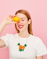Oranges From Valencia Necklace