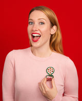 Packed Christmas Delights Brooch -Interactive-