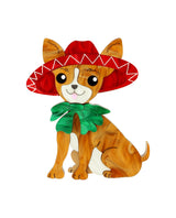 Pancho, Chihuahua Mariachi Dog Brooch