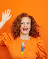 Patchy the Pumpkin Patch Scarecrow Mannequin Necklace -Interactive-