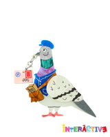 Percy the Pigeon Post Bird Brooch -Interactive-