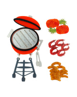 Piney, Prawns and Snags on the Barbie Interactive Brooch