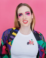 Pizzazz On Her Guitar Bike Brooch