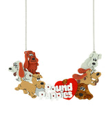 Playing with my Pound Puppy Collection Necklace