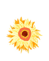 Postimpressionist Sunflower Brooch