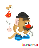 Potato Head Storing His Accessories Brooch -Interactive-